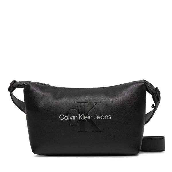 Calvin Klein Jeans Torbica Calvin Klein Jeans Sculpted Shoulderbag22 Mono K60K611549 Black/Metallic Logo 0GL