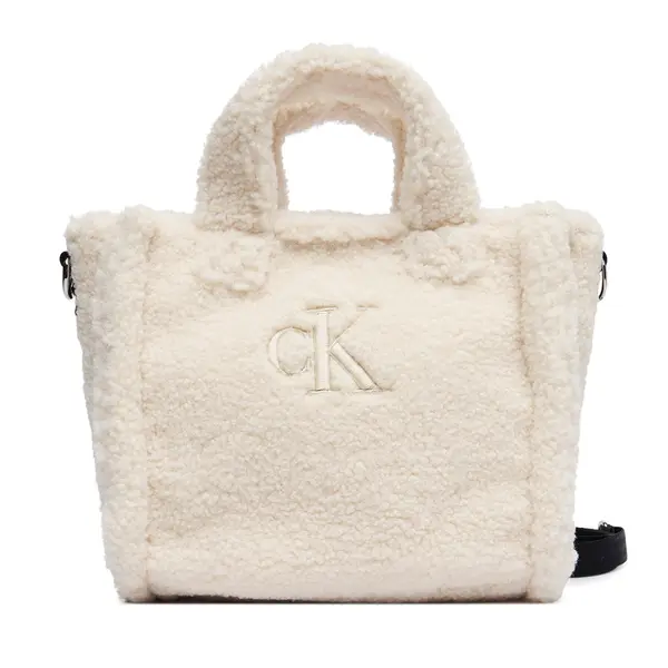 Calvin Klein Jeans Torbica Calvin Klein Jeans Teddy Tote Bag IU0IU00355 Bež