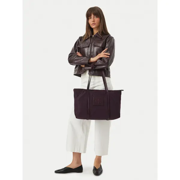 Calvin Klein Torbica Calvin Klein Medium Tote LV04F3869G Tamnocrvena