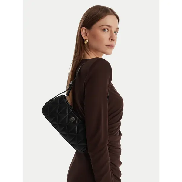 Calvin Klein Torbica Calvin Klein Quilted Small Shoulder Bag LV04F3327G Crna