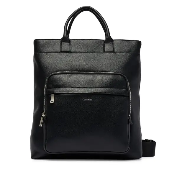 Calvin Klein Torbica Calvin Klein Raised Tote LV04D3494G Crna