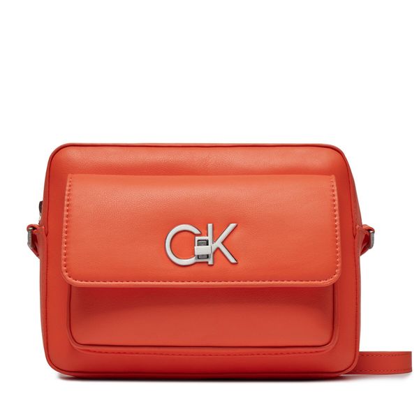 Calvin Klein Torbica Calvin Klein Re-Lock Camera Bag W/Flap K60K611083 Orange SA3