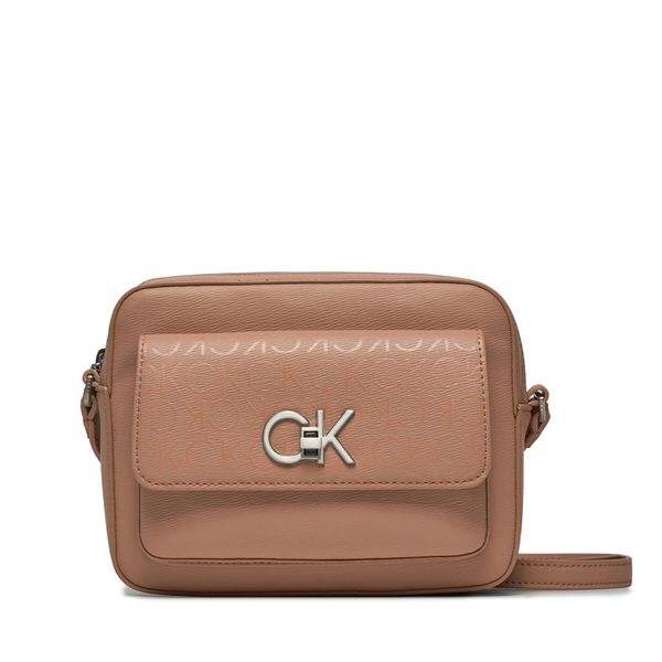 Calvin Klein Torbica Calvin Klein Re-Lock Camera Bag_Epi Mono K60K611565 Ash Rose Mono VB8