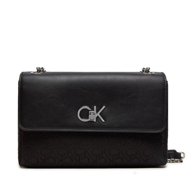Calvin Klein Torbica Calvin Klein Re-Lock Conv Shoulder Bag_Jqc K60K612641 Crna