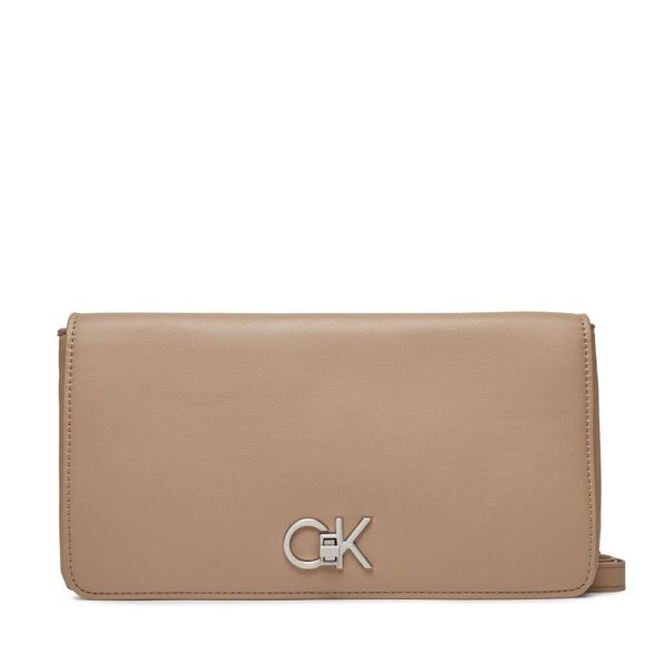 Calvin Klein Torbica Calvin Klein Re-Lock Double Gusette K60K611336 Silver Mink PFA