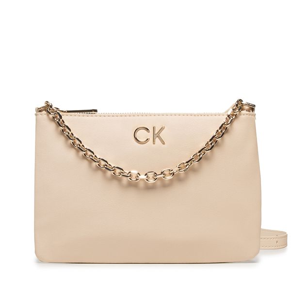 Calvin Klein Torbica Calvin Klein Re-Lock Ew Crossbody W Chain K60K609115 Sand VHB