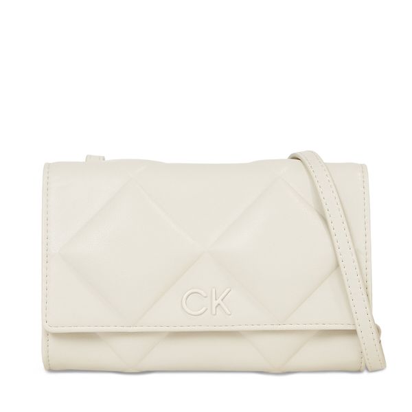 Calvin Klein Torbica Calvin Klein Re-Lock Quilt Mini Bag K60K611086 Dk Ecru PC4
