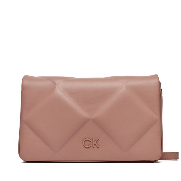 Calvin Klein Torbica Calvin Klein Re-Lock Quilt Shoulder Bag K60K611021 Ash Rose VB8