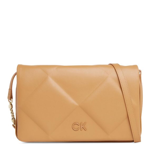 Calvin Klein Torbica Calvin Klein Re-Lock Quilt Shoulder Bag K60K611021 Brown Sugar GA5