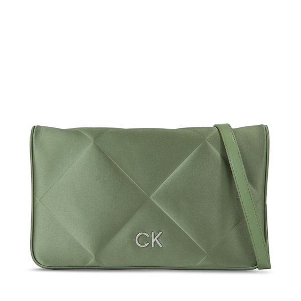 Calvin Klein Torbica Calvin Klein Re-Lock Quilt Shoulder Bag-Satin K60K611300 Sea Spray LKG
