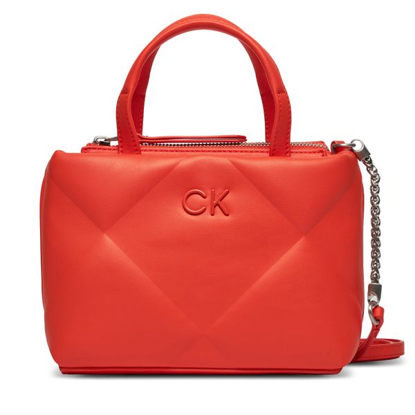 Calvin Klein Torbica Calvin Klein Re-Lock Quilt Tote Mini K60K611340 Flame SA3