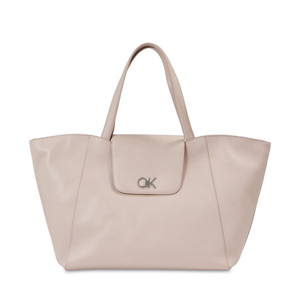 Calvin Klein Torbica Calvin Klein Re-Lock Shopper W/Flap K60K611052 Shadow Gray PE1
