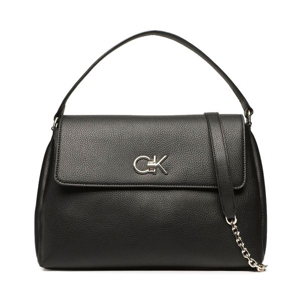 Calvin Klein Torbica Calvin Klein Re-Lock Tote W/Flap Pbl K60K610178 BAX