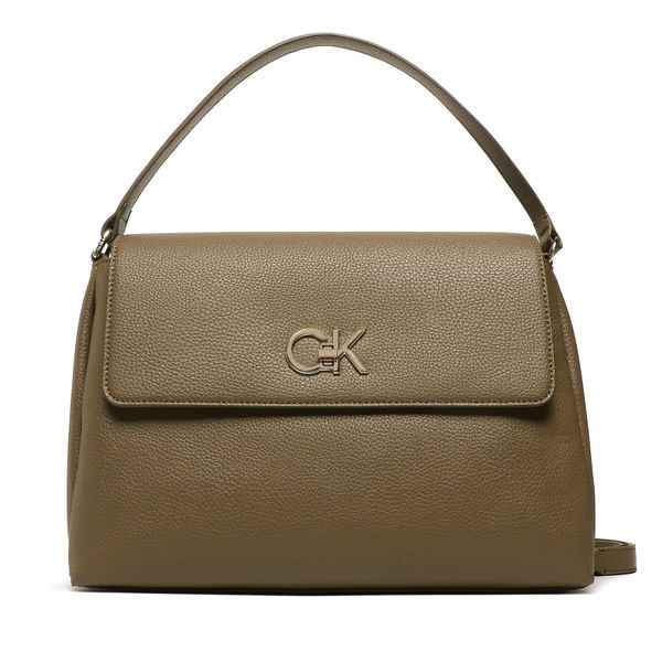 Calvin Klein Torbica Calvin Klein Re-Lock Tote W/Flap Pbl K60K610178 LBB