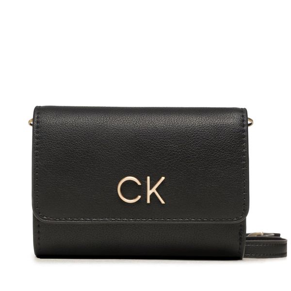Calvin Klein Torbica Calvin Klein Re-Lock Trifold Sm W/Strap K60K611010 BAX
