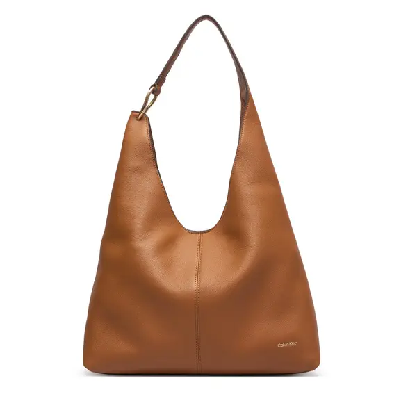 Calvin Klein Torbica Calvin Klein Slouchy Leather Md Shoulder Bag LV04F3543G Zelena