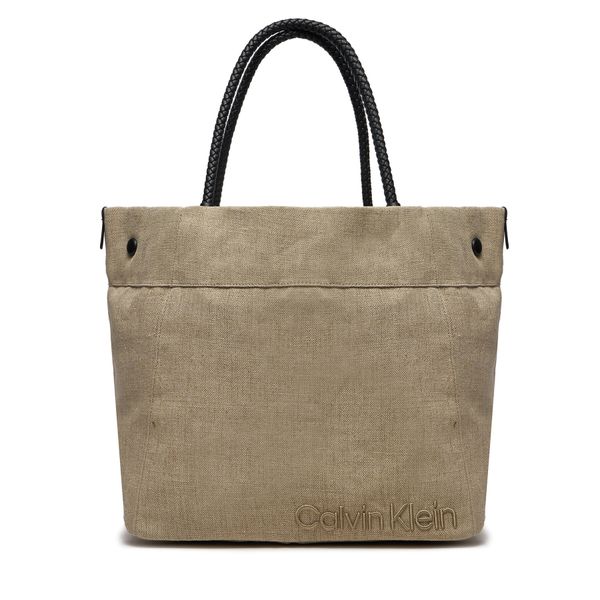 Calvin Klein Torbica Calvin Klein Summer Story K60K611994 Natural Linen PC4