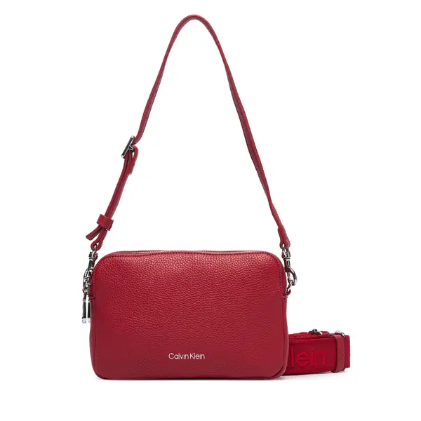 Calvin Klein Torbica Calvin Klein Webbing 2X Strap Camera Bag LV04F3656G Crvena