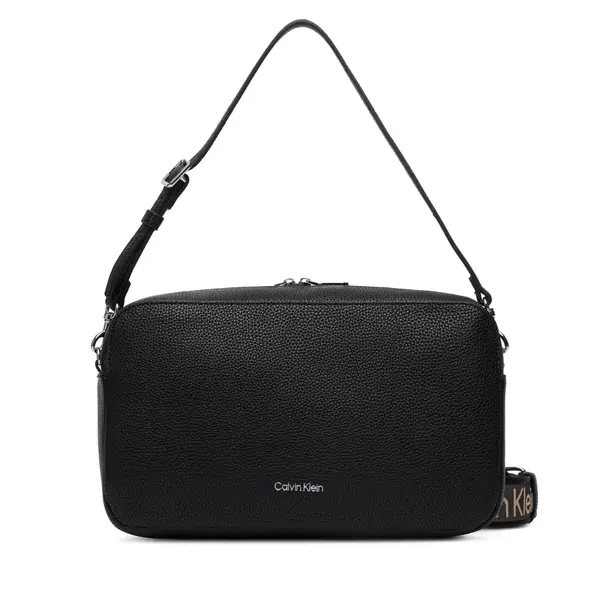 Calvin Klein Torbica Calvin Klein Webbing 2X Strap Lg Camera Bag LV04F3642G Crna