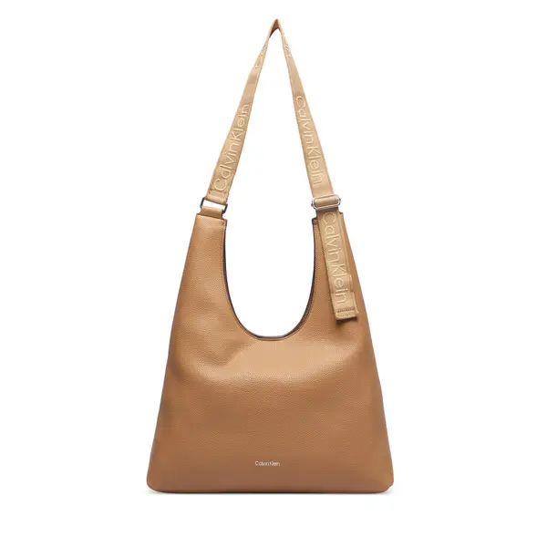 Calvin Klein Torbica Calvin Klein Webbing Adj Strap Large Shoulder LV04F3643G Bež