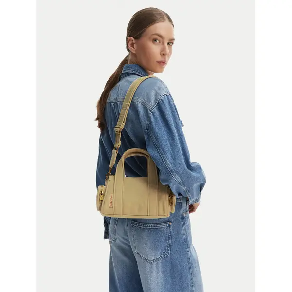 Calvin Klein Torbica Calvin Klein Webbing Strap Canvas Pocket Bag LV04F3464G Bež
