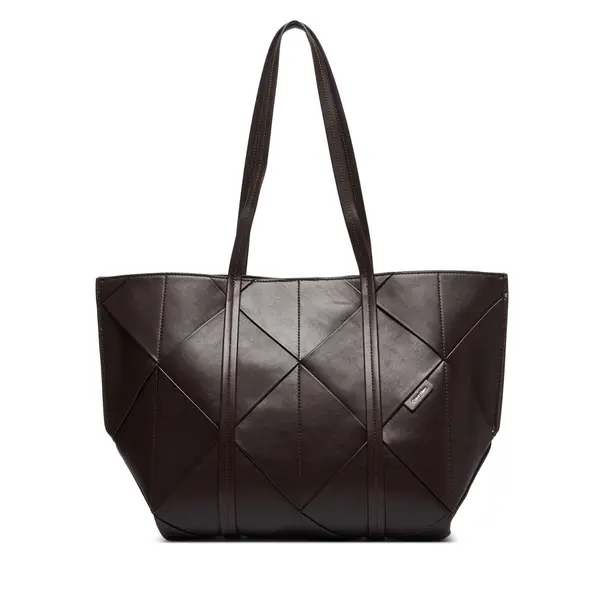 Calvin Klein Torbica Calvin Klein Woven Medium Carryall LV04F3548G Smeđa