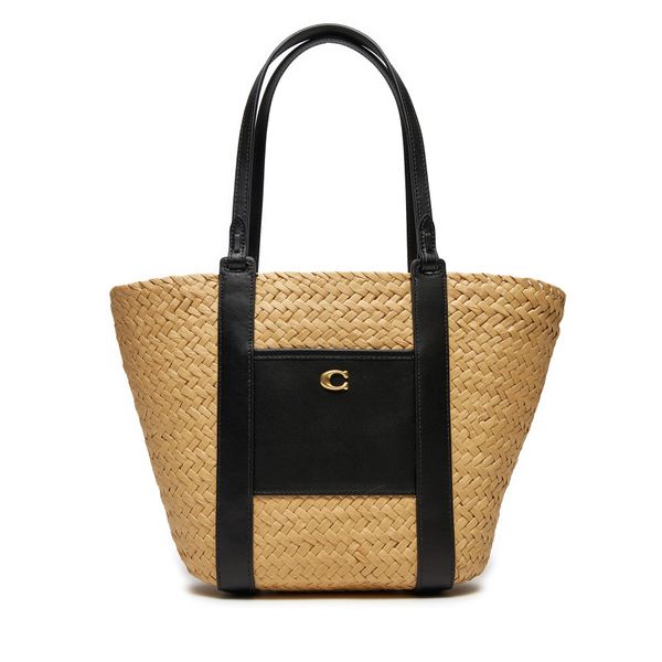 Coach Torbica Coach Straw Tote CQ788 B4/NA Bež