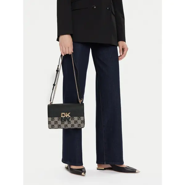 DKNY Torbica DKNY Echo Sm Chain Flap R423YE31 Crna