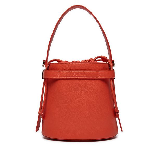 Furla Torbica Furla Giove Mini Bucket Bag WB01131-HSF000-VIT00-1007 Narančasta