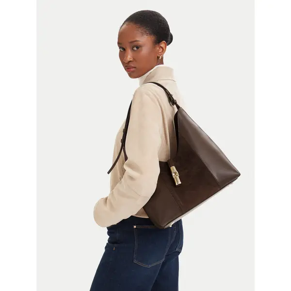 Furla Torbica Furla Goccia M WB01499 BX3158 CN 4286S Tamno smeđa