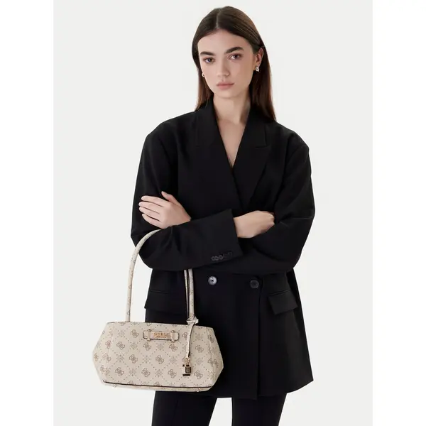 Guess Torbica Guess Carrie Logo HWGP98 98080 Écru