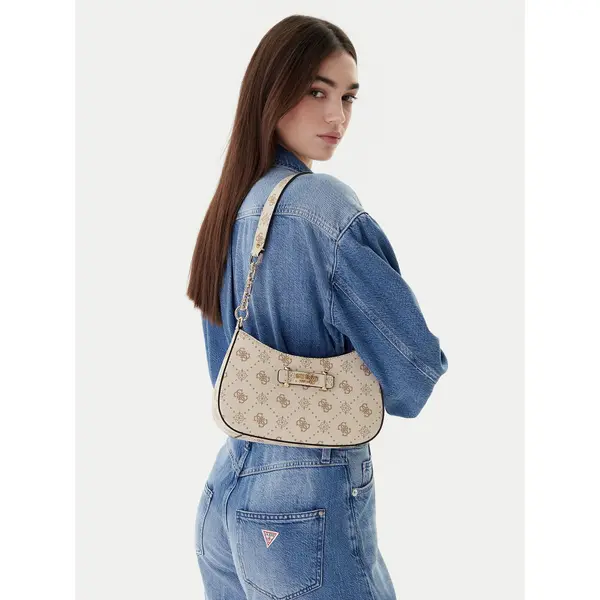 Guess Torbica Guess Carrie Logo HWGP98 98180 Écru