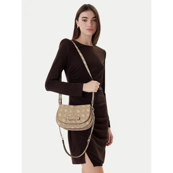 Guess Torbica Guess Carrie Logo HWGP98 98200 Bež