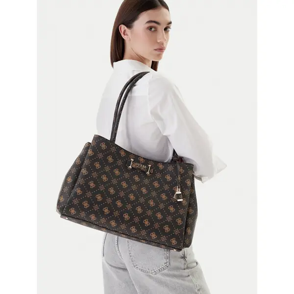 Guess Torbica Guess Carrie Logo HWGP98 98220 Smeđa