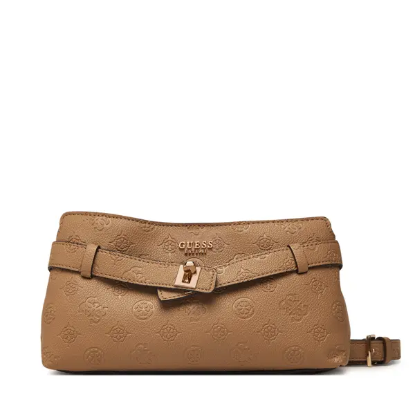 Guess Torbica Guess Ella Logo Mini HWPD97 46730 Tamno bež