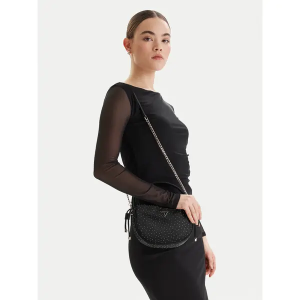 Guess Torbica Guess Elsie Mini HWSR96 50750 Crna