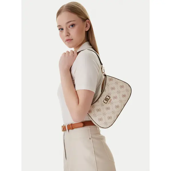 Guess Torbica Guess Emelie Logo HWGP99 28180 Écru