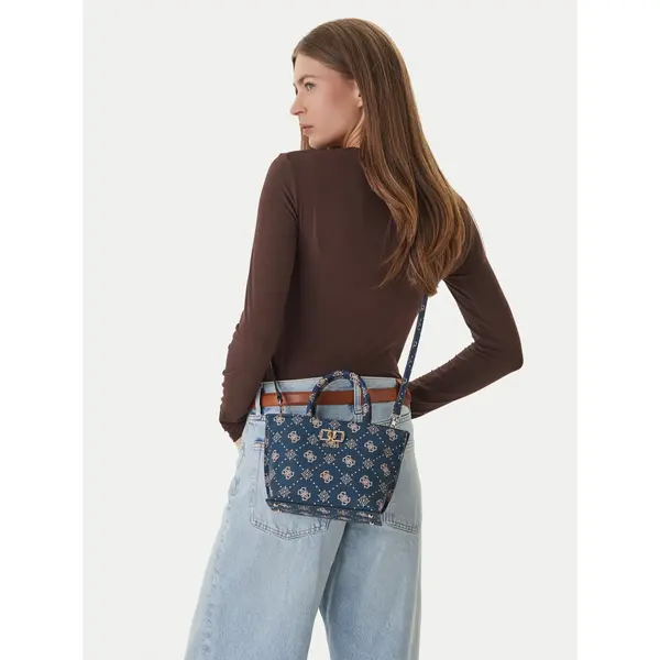 Guess Torbica Guess Emelie Logo Mini HWGP99 28750 Tamnoplava