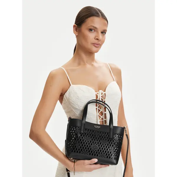 Guess Torbica Guess Letty Mini HWPG99 11750 Crna