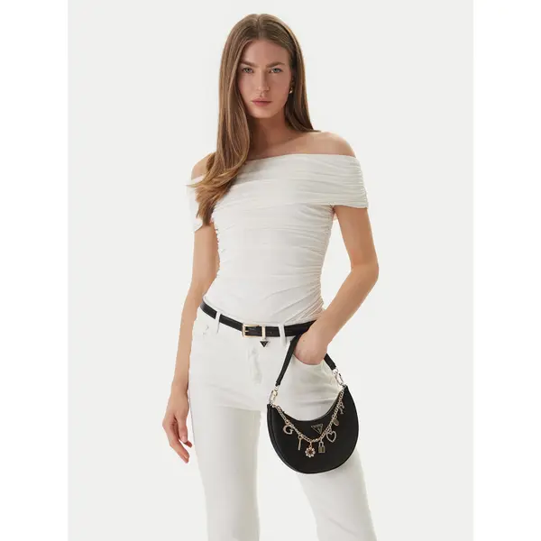 Guess Torbica Guess Tasmin Mini HWES99 31720 Crna