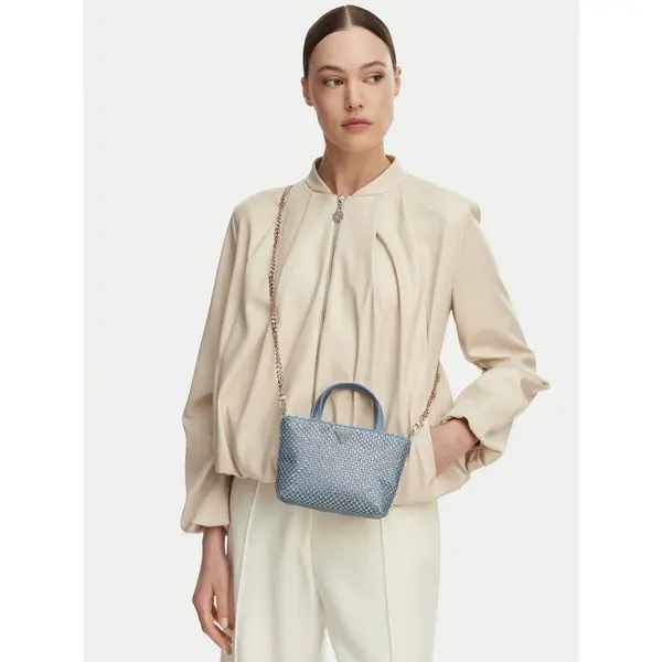 Guess Torbica Guess Tasmin Mini HWRG99 31750 Svijetlo plava
