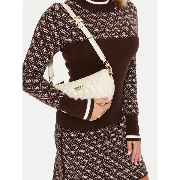 Guess Torbica Guess Valla Mini HWQG81 22720 Écru