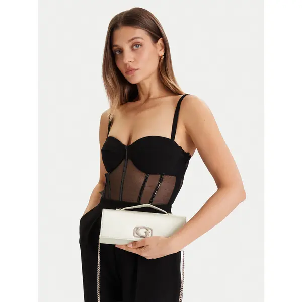 Guess Torbica Guess Zalina Mini HWSG93 50720 Écru