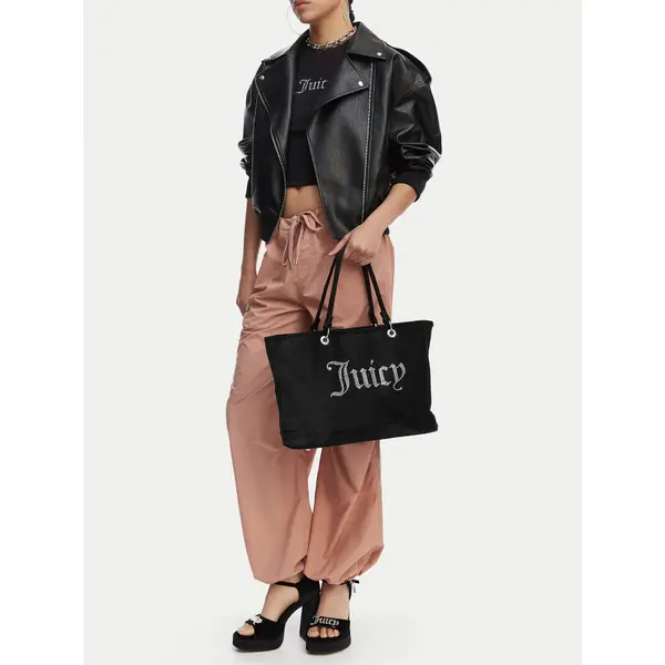 Juicy Couture Torbica Juicy Couture CEO-BEJXT5463WPO Crna