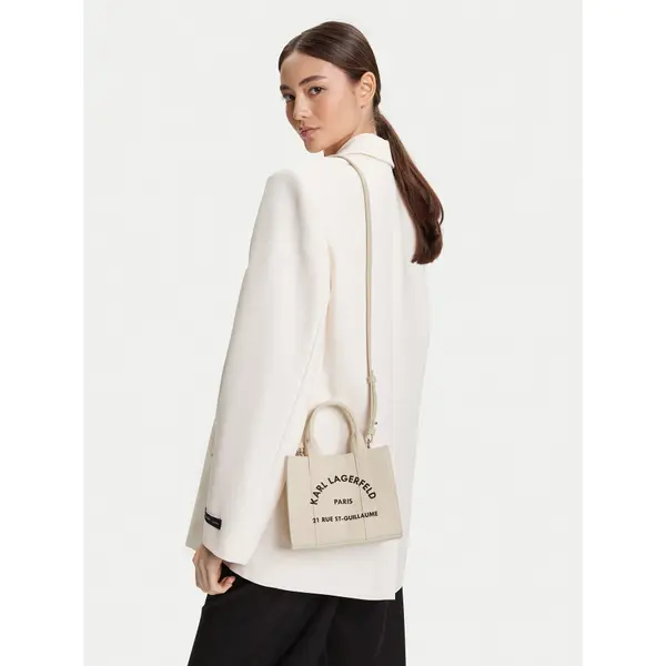 Karl Lagerfeld Torbica KARL LAGERFELD A3W50118 Écru