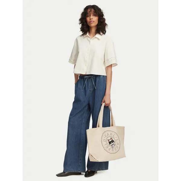Karl Lagerfeld Torbica KARL LAGERFELD B2W50075 Krem