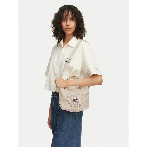 Karl Lagerfeld Torbica KARL LAGERFELD B2W50089 Krem