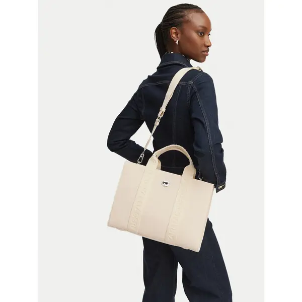 Karl Lagerfeld Torbica KARL LAGERFELD B2W50090 Krem