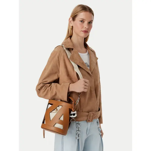 Karl Lagerfeld Torbica KARL LAGERFELD B3W30142 Krem