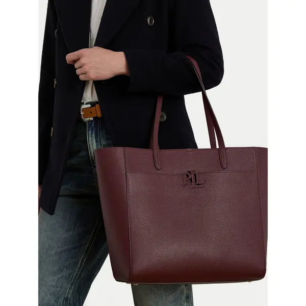 Lauren Ralph Lauren Torbica LAUREN RALPH LAUREN Large Cameryn 431960183010 Tamnocrvena